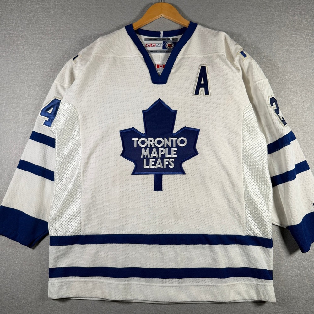 CCM Toronto Maple Leafs Bryan McCabe‎ 24 Jersey Mens Large White NHL Vintage